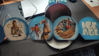 Estuche Metálico Robots y Ice Age LOTE