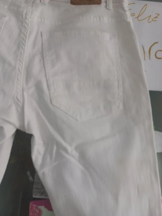 Vaqueros blancos Easy Wear talla 40
