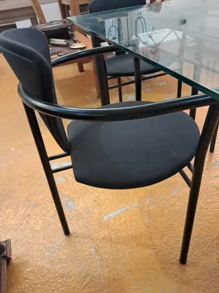 Mesa forja y 4 sillas diseño