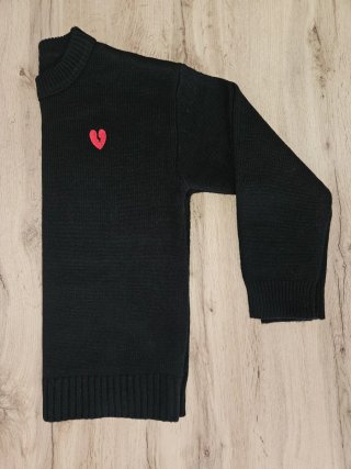 Jersey Ami Paris Negro Corazón Roto