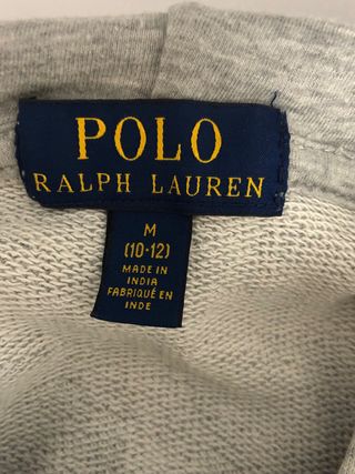Sudadera Polo Ralph Lauren Gris 10-12 años