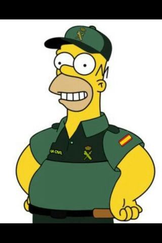 Disfraz Guardia Civil Homer Simpson