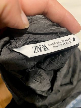 Vestido Zara Gris Dorado