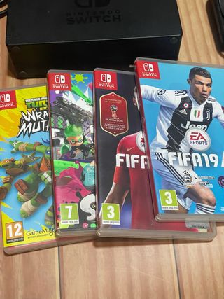 Juegos Nintendo Switch: FIFA 19, Teenage Mutant Ni