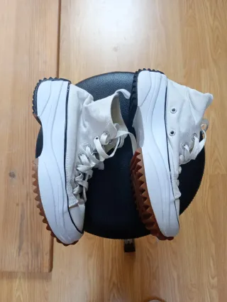 Botas  tipo Converse blancas plataforma