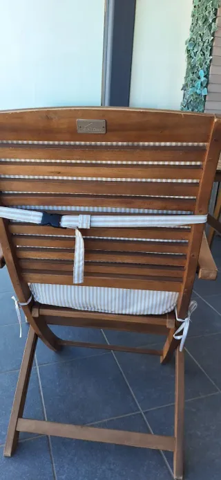 Sillas de terraza plegables madera