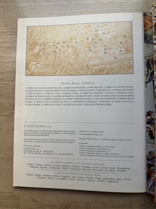 Libro Roma y Vaticano con pósters
