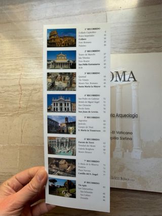 Libro Roma y Vaticano con pósters