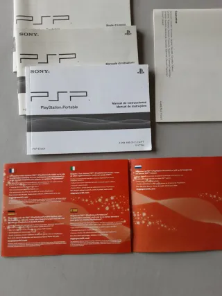 Lote de 3 manuales PSP Sony