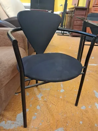 Mesa cristal y 4 sillas forja Oferta