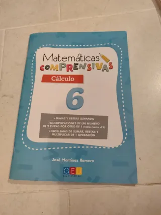 Matemáticas comprensivas. Cálculo 6
