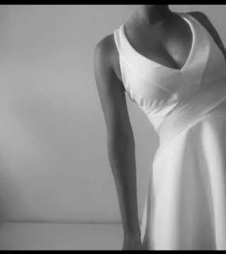 Vestido ASOS blanco fiesta