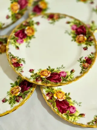 6 Platos Postre Royal Albert Porcelana Inglesa