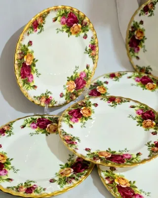 6 Platos Postre Royal Albert Porcelana Inglesa