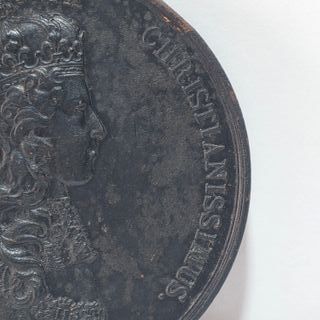 Antica Medaglia Luigi XV Incoronazione 1722 Bronzo