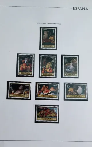 Lote de 75 sellos de España, año 1976