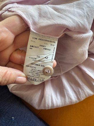 Camicia Armani Collezioni rosa cipria 42