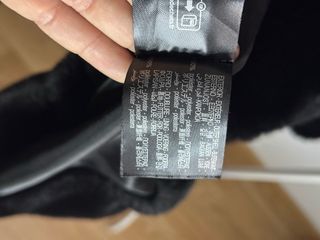 Abrigo Pelo Sintético Zara Mujer Negro Talla M