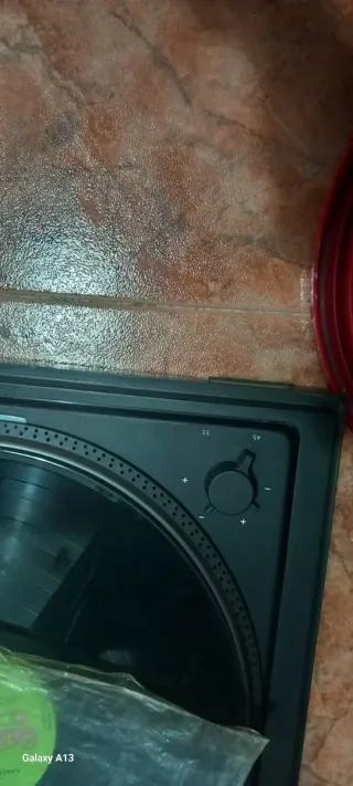 Tocadiscos Ocnoson Negro/Plata