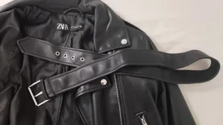 Chaqueta Biker Zara Negra