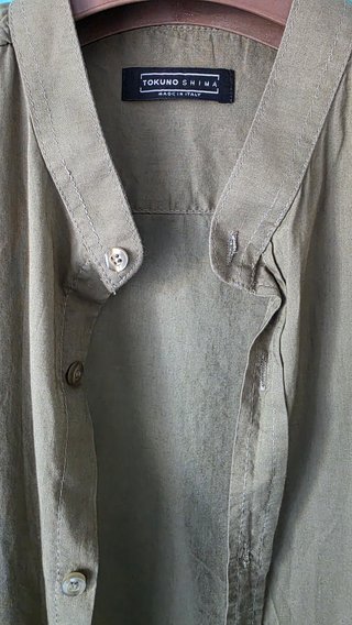 Camicia Tokuno Shima collo coreano M