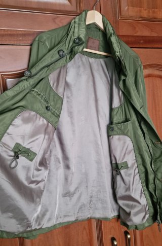 Chaqueta verde entretiempo