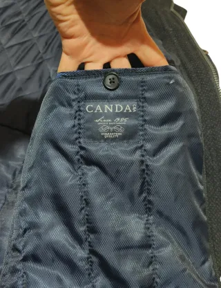 CANDA caban uomo nero ottime condizioni tasche M