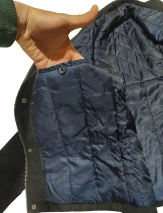 CANDA caban uomo nero ottime condizioni tasche M