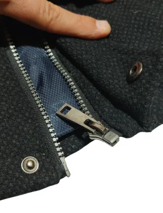 CANDA caban uomo nero ottime condizioni tasche M