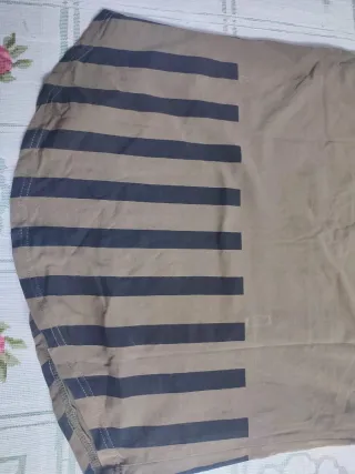 Camiseta OBEY M/38/10 Marrón Rayas