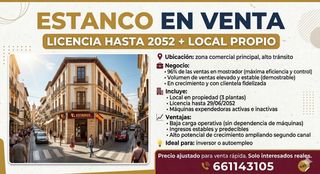 ESTANCO EN VENTA + LOCAL PROPIO