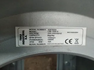 Puerta ojo buey lavadora TEKA LSE-1200S