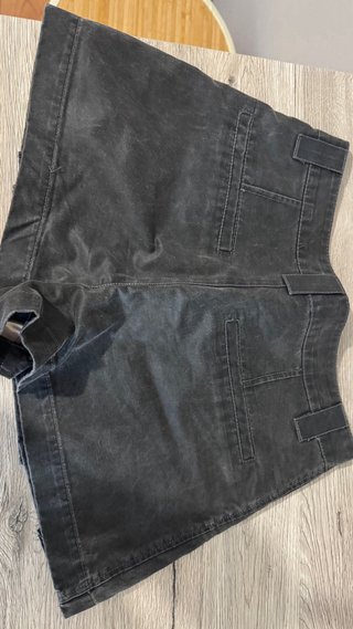Falda corta gris ZARA
