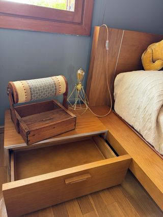 Cama Tatami + Cabecero + 2 Mesitas y colchón.