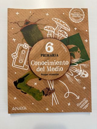 Libro 6° Primaria Conocimiento del Medio Anaya