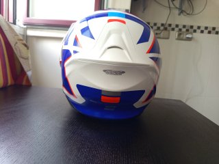 Casco Modular Moto Scorpion Azul Blanco