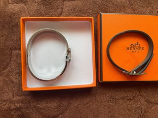 Brazalete Hermès Clic H original color Étoupe