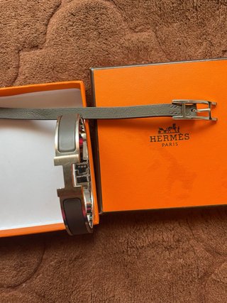 Brazalete Hermès Clic H original color Étoupe