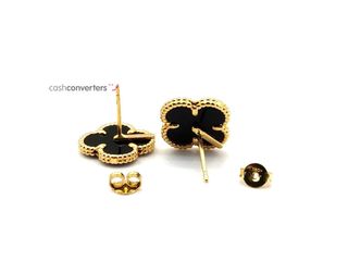 pendientes oro 18k con piedra con onix