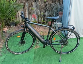 Bicicleta Eléctrica Elops 500 gris oscuro