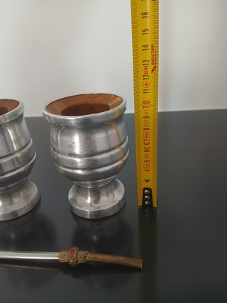 Set Yerba Mate Palo Santo 2 Mate + Bombilla