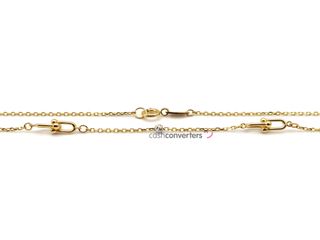 cadena oro 18k 22cm