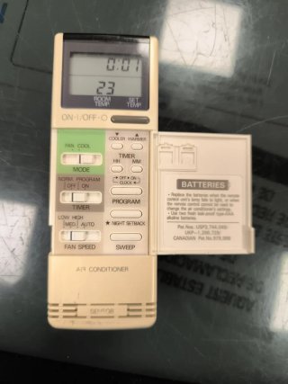 Mando a distancia aire acondicionado