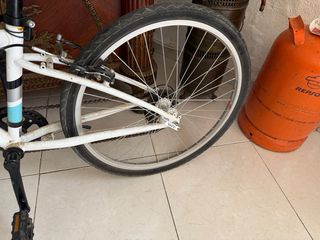 Bici Btwin Blanca Manetas Azules