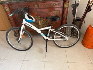 Bici Btwin Blanca Manetas Azules