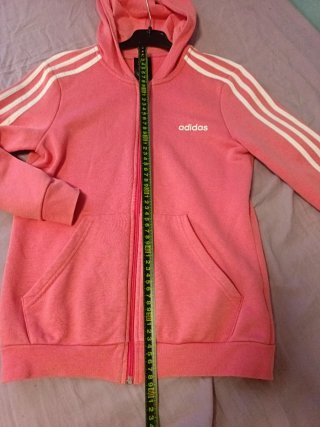 Chaqueta Adidas Rosa con Cremallera