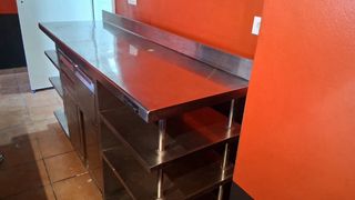 Mesa de trabajo acero inoxidable 196x100x60