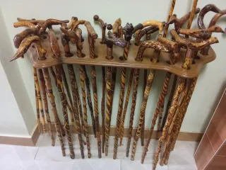 Lote de bastones de madera 60 euros cada una