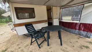 Caravana plegable ligera