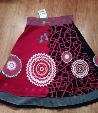 Falda Desigual Estampada